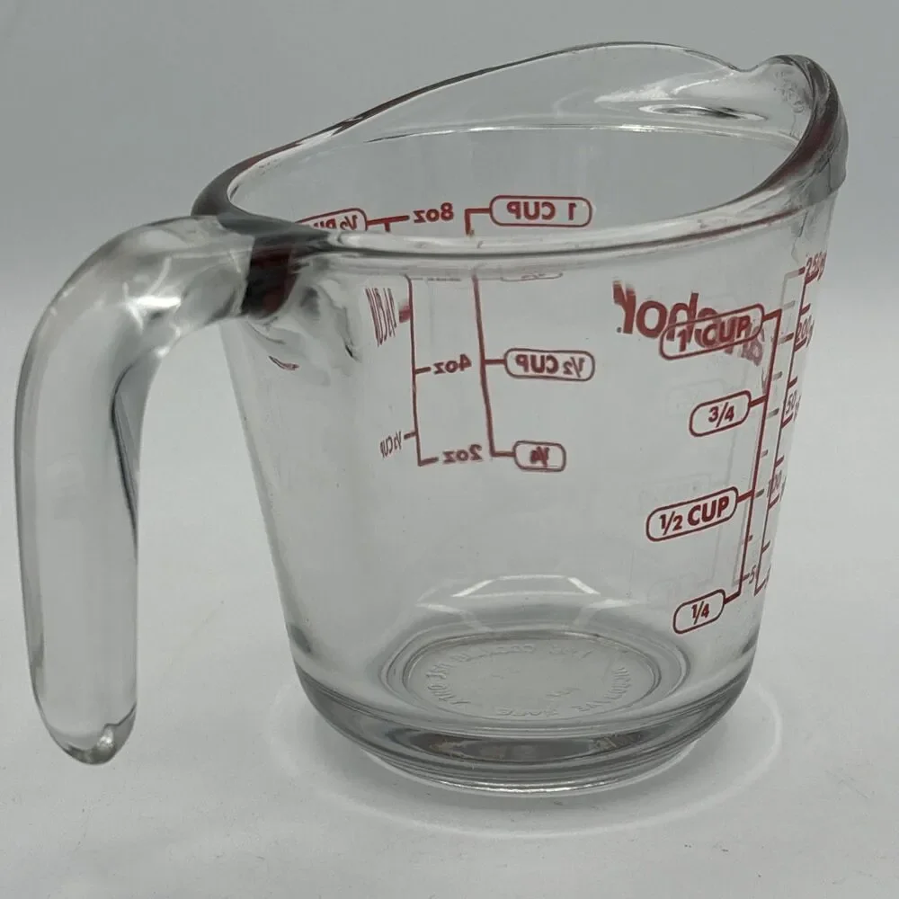 Anchor Hocking 1 Cup (8 Ounce Capacity) Glass Measuring Cup